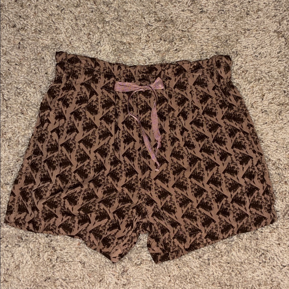 Calvin Klein drawstring cinch waist tribal shorts